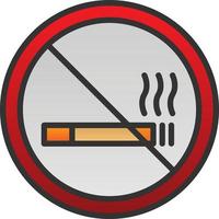 Nej rökning vektor ikon design