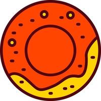 Donut-Vektor-Symbol vektor