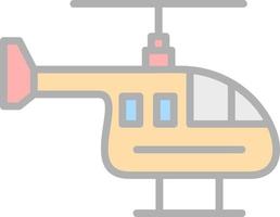 Hubschrauber-Vektor-Icon-Design vektor