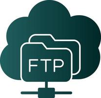 FTP-Vektor-Icon-Design vektor