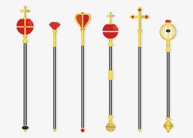 royal sceptres vektor