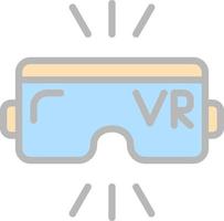 Virtual-Reality-Vektor-Icon-Design vektor