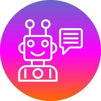 Roboter-Assistent-Vektor-Icon-Design vektor