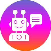 Roboter-Assistent-Vektor-Icon-Design vektor