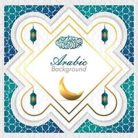 ramadan eid hintergrund, islamisch-arabisches design vektor