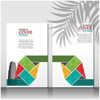 Broschüren- oder Flyer-Layout-Vorlage, Jahresbericht-Cover-Design-Hintergrund vektor