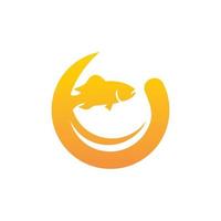 Fischöl-Logo-Vektor-Illustrationsvorlage vektor