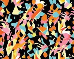 färgrik kamouflage safari mönster. illustration för tapet, tyger, omslag, vykort, hälsning kort, bröllop inbjudningar, banderoller, webb. vektor