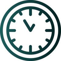 Wanduhr-Vektor-Icon-Design vektor