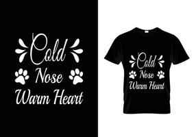 Hundetypografie-T-Shirt-Design vektor