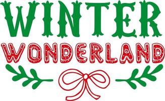 Winter Wunderland. zusammenpassende Familienweihnachtshemden. Weihnachtsgeschenk. Familie Weihnachten. Aufkleber. Karte. vektor