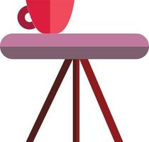 bord matsal möbler med drink kopp ikon vektor