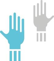Hände hoch Vektor-Symbol vektor