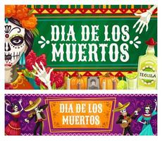 dag av död- dia de los muertos, catrina calavera vektor