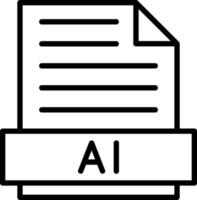 ai-Format-Vektor-Icon-Design vektor