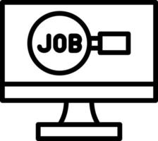 Jobsuche-Vektor-Icon-Design vektor