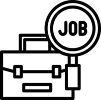 Jobsuche-Vektor-Icon-Design vektor