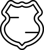 Polizei Schild Vektor Icon Design