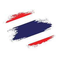 neue bunte Textur Thailand-Flaggenvektor vektor
