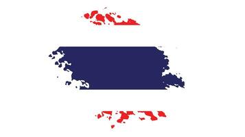 splash grungy thailand flag design vektor