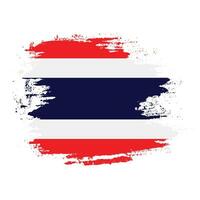 malen sie grunge pinselstrich thailand flag vektor