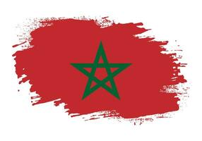 textur effekt marocko flagga vektor
