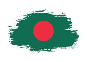 borsta stroke hand dragen vektor bangladesh flagga