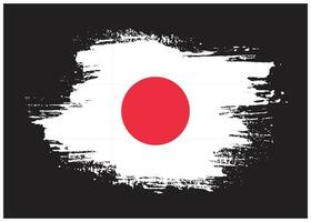 Spritzen Sie grungy Japan-Flaggendesignvektor vektor