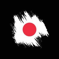 kreativ japan grunge textur flagga vektor