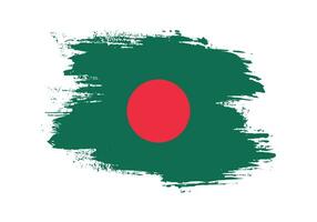 bangladesch pinselstrich vorlage flaggenvektor vektor