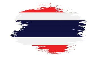 professionelle Thailand-Grunge-Flagge vektor