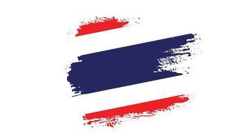 ny kreativ thailand grunge flagga vektor