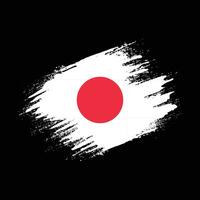 Grafik-Japan-Grunge-Textur-Flagge vektor