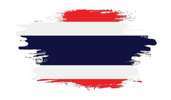 beunruhigte Thailand-Grunge-Flagge vektor