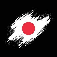 abstrakter japan-grunge-flaggenvektor vektor