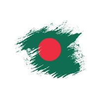 Textureffekt Bangladesch-Flaggenvektor vektor