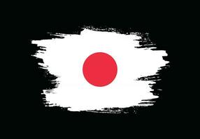 måla bläck borsta stroke fri japan flagga vektor