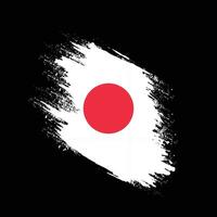 professionell abstrakt grunge japan flagga vektor