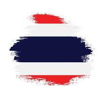 verblasster, verzweifelter thailand-flaggenvektor vektor