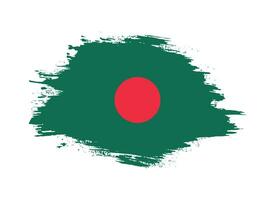 bangladesch pinselrahmen flaggenvektor vektor