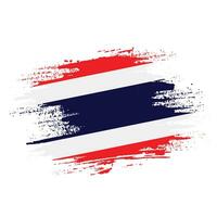 malen sie tintenpinselstrich kostenlos thailand flag vector