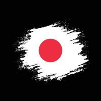 Japan verblasste Grunge-Textur-Flaggenvektor vektor