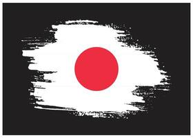 neue kreative Japan-Grunge-Flagge vektor