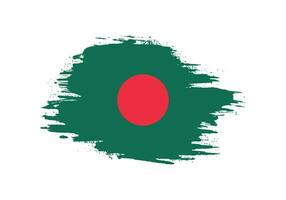 bangladesch pinselstrich vorlage flaggenvektor vektor