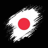 abstrakter farbenfroher Japan-Grunge-Textur-Flaggenvektor vektor