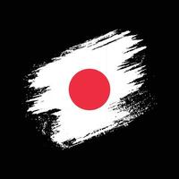 japan grunge textur flagga vektor