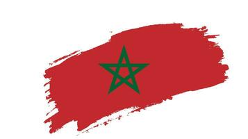 farbenfrohes abstraktes marokko-flaggendesign vektor