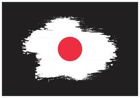 neue kreative Japan-Grunge-Flagge vektor