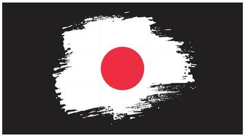 neue kreative Japan-Grunge-Flagge vektor