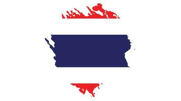 splash grungy thailand flag design vektor